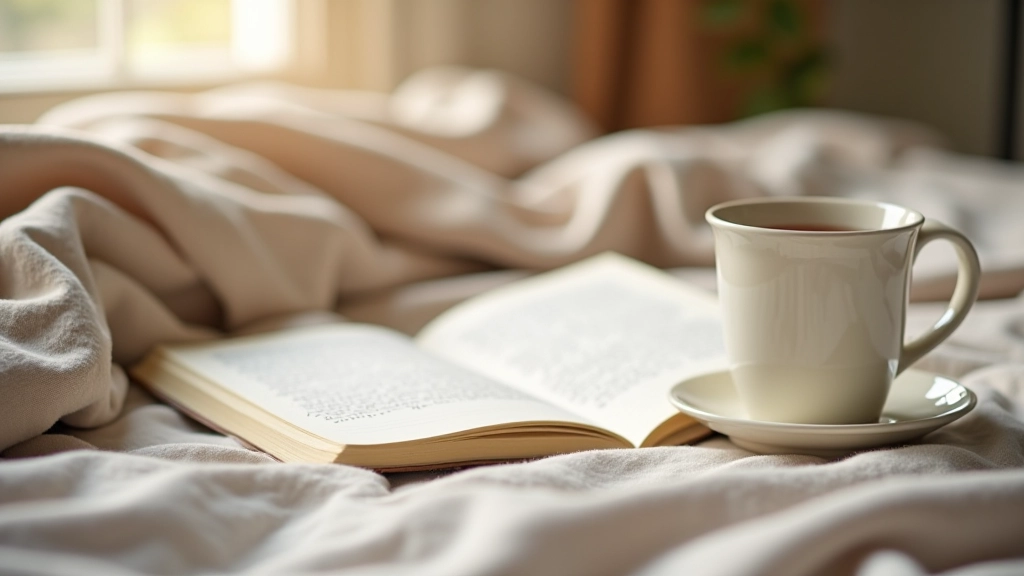 Reflective journaling session with journal, tea, and peaceful surroundings